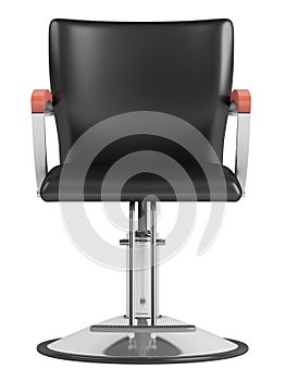 Black hairdressing salon chair