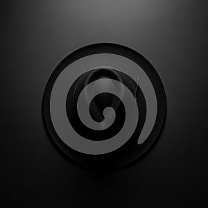 Rounded crown. The lighting creates subtle highlights and shadows