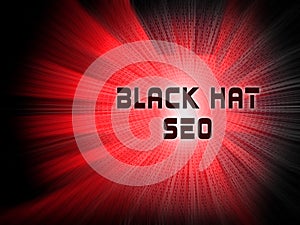 Black Hat Seo Website Optimization 3d Illustration