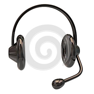 Black headphone icon