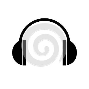 Black headphone icon.