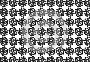 Black hexagon design vector seamless graphic geometric background pattern