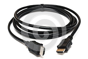 A black High Definition Multimedia Interface cable