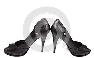 Black high heel women shoes