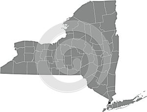 Location map of the Bronx County of New York, USA