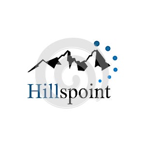 Black hills or mountain logo template