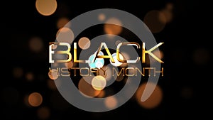 Black History Month 3D Cinematic Title Trailer