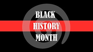 Black History Month - African-American History Month - background design for celebration and recognition in February