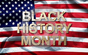 Black History Month African-American History Month  background design for celebration and recognition in the month of February