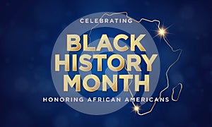 Black History Month Background Design. Vector Illustration