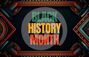Black history month background social media post generative ai
