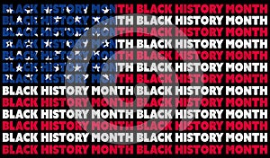 A Black History Month BHM graphic illustration for use as poster to raise awareness about historical racial inequality
