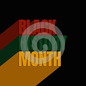 Black history month celebrate. vector illustration design