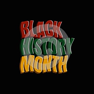 Black history month celebrate. vector illustration design