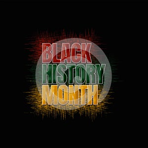 Black history month celebrate. vector illustration design