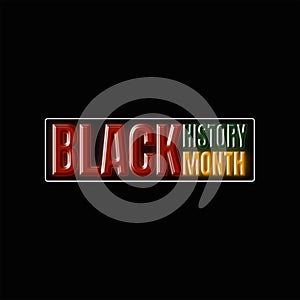 Black history month celebrate. vector illustration design