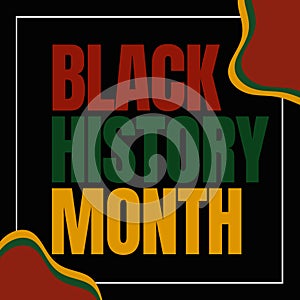 Black history month celebrate. vector illustration design
