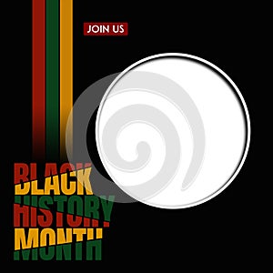 Black history month celebrate. vector illustration design