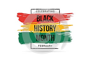 Black history month celebrate vector illustration history month