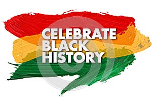 Black History Month Celebration Flag Art Pride