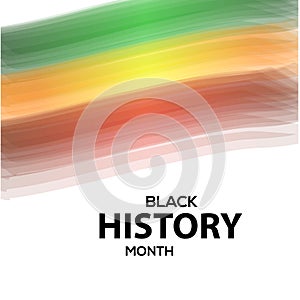 Black History Month Celebration Vector Template Design Illustration