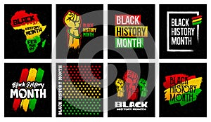 Black History Month Grunge Banner Design