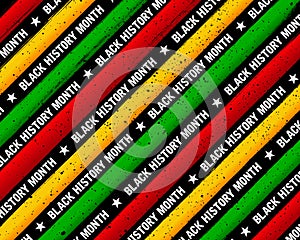 Black History Month Grunge Banner Design