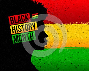 Black History Month Grunge Banner Design