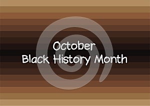 Black History Month skin tones vector illustration