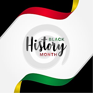 Black History Month Vector Design For Banner or Background