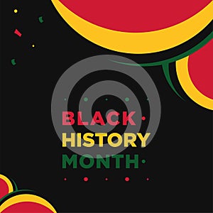 Black History Month Vector Design For Banner or Background