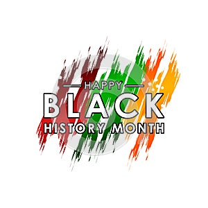 Black History Month Vector Design For Banner Print and Greeting Background photo