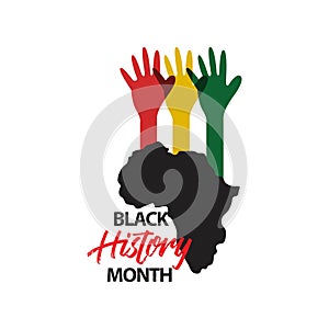 Black History Month Vector Design Illustration