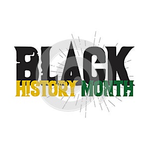 Black History Month Vector Design Illustration