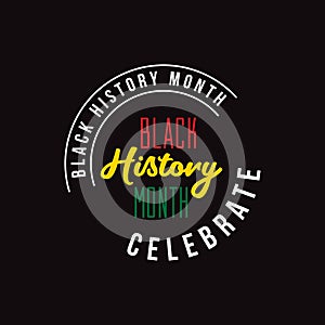 Black History Month Vector Template Design Illustration photo