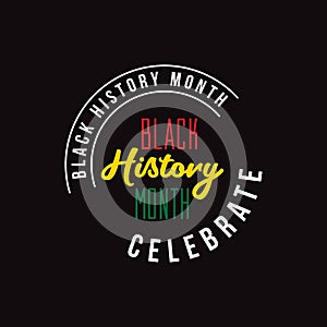 Black History Month Vector Template Design Illustration