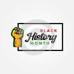 Black History Month Vector Design Illustration For Celebrate Moment