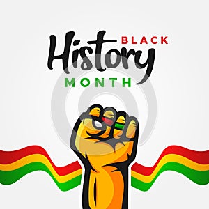 Black History Month Vector Design Illustration For Celebrate Moment