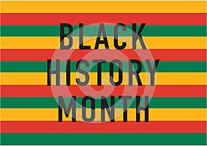 Black History Month vector illustration