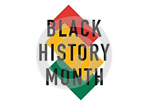 Black History Month vector illustration