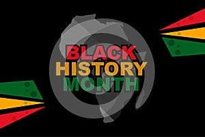 Black History Month Vector Illustration.