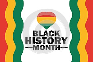 Black History Month Vector illustration