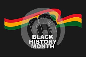 Black History Month Vector Illustration. Suitable for greeting card,