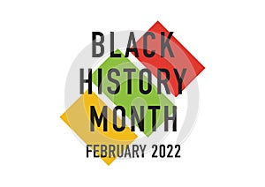 Black history month vector illustration on a white background