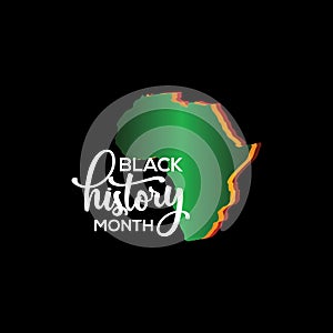 Black History Month Vector Template Design Illustration