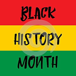 Black History Month Vector Template Design Illustration