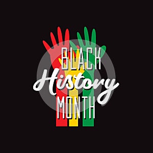 Black History Month Vector Template Design Illustration