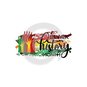 Black History Month Vector Template Design Illustration