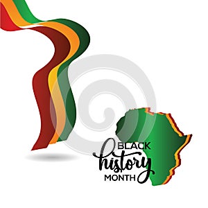 Black History Month Vector Template Design Illustration