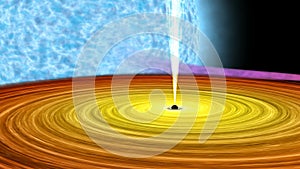 Black hole absorbs star, Astronomically accurate